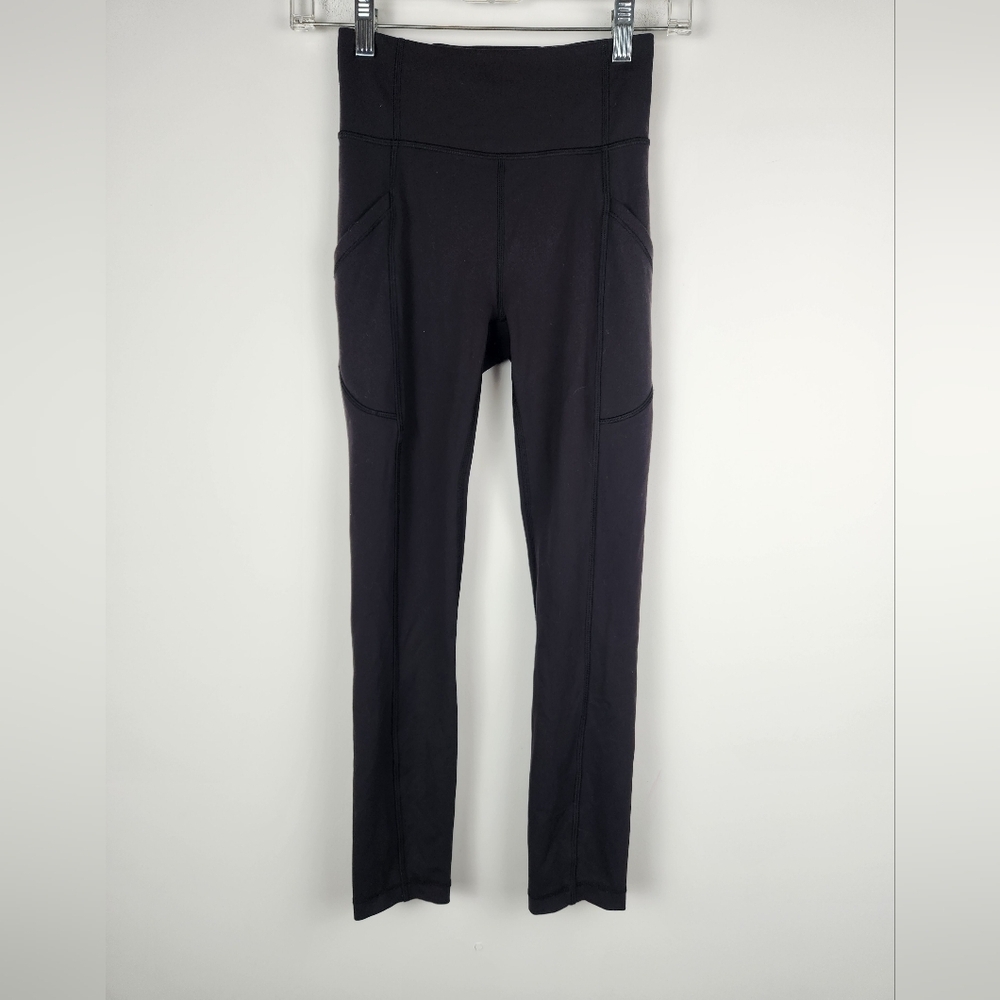 Lululemon Invigorate Black Leggings Size 2 High Rise. - Picture 1 of 7